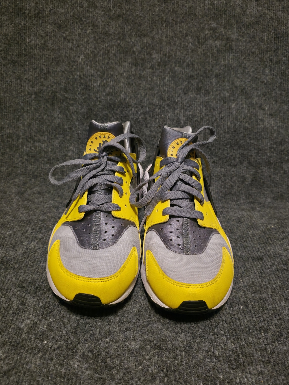 Nike Kids Yellow and Gray Athletic Sneakers